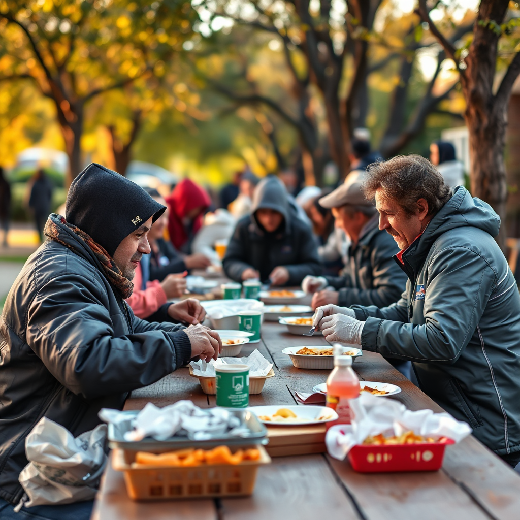 Community meal and connection through BelongHere!